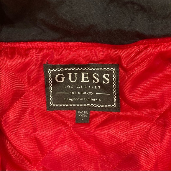 GUESS Men’s New Wave Hooded Bomber Jacket - Picture 9 of 10
